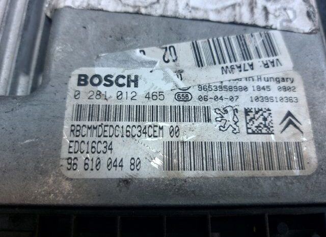 
								PEUGEOT Motorvezérlő full									