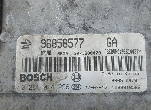 
								CHEVROLET Motorvezérlő full									